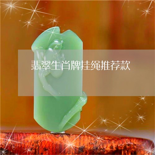 翡翠生肖牌挂绳推荐款/2023061770380