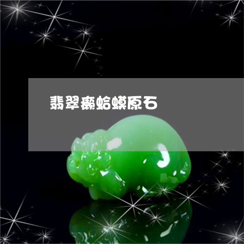 翡翠癞蛤蟆原石/2023032442671 翡翠癞蛤蟆原石/2023032442671