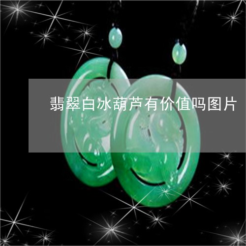 翡翠白冰葫芦有价值吗图片/2023062964034