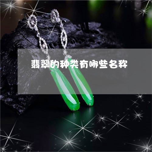 翡翠的种类有哪些名称 翡翠的种类有哪些名称