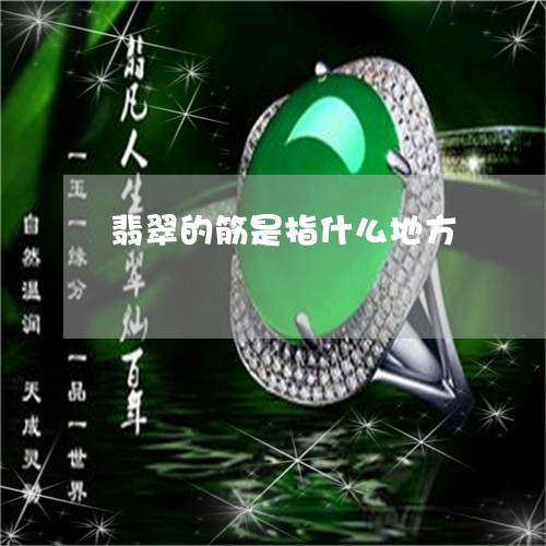 翡翠的筋是指什么地方