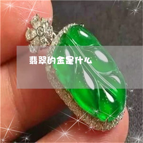 翡翠的金是什么/2023032594836