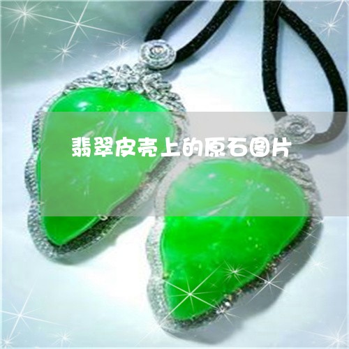 翡翠皮壳上的原石图片