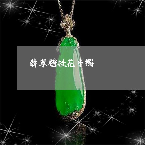 翡翠糖桂花手镯/2023032497349