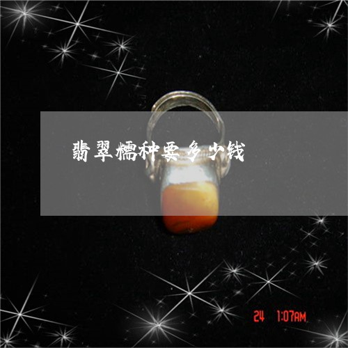 翡翠糯种要多少钱/2023062185238