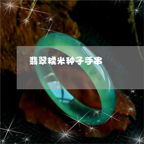 翡翠糯米种子手串/2023062154136 翡翠糯米种子手串/2023062154136