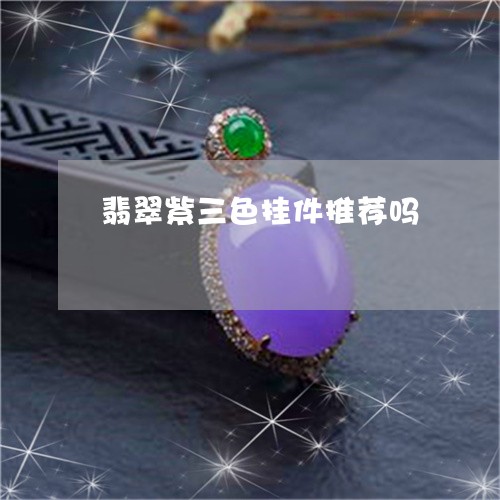 翡翠紫三色挂件推荐吗/2023060663749