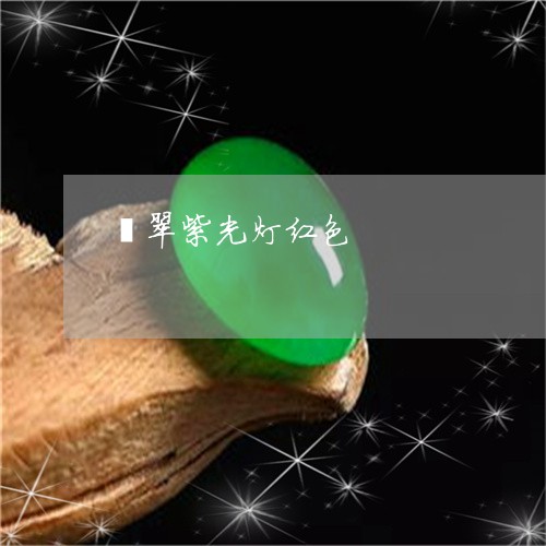 翡翠紫光灯红色/2023032419260 翡翠紫光灯红色/2023032419260