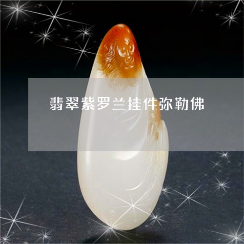 翡翠紫罗兰挂件弥勒佛/2023060606059