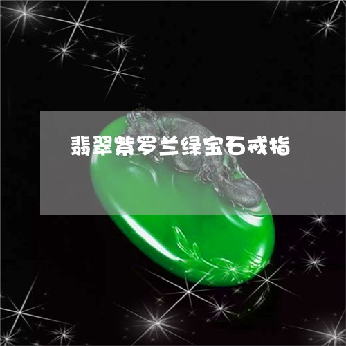 翡翠紫罗兰绿宝石戒指/2023060650360 翡翠紫罗兰绿宝石戒指/2023060650360