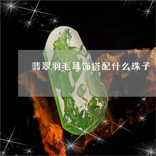 翡翠羽毛耳饰搭配什么珠子/2023061920682