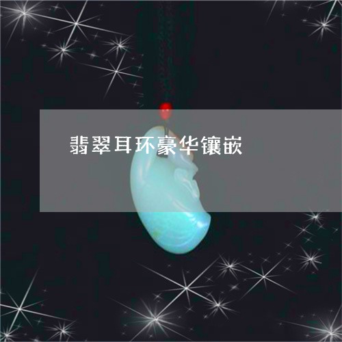 翡翠耳环豪华镶嵌/2023030461808