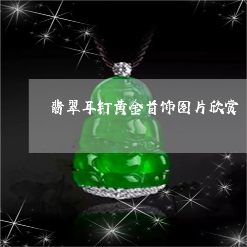 翡翠耳钉黄金首饰图片欣赏/2023071171713 翡翠耳钉黄金首饰图片欣赏/2023071171713