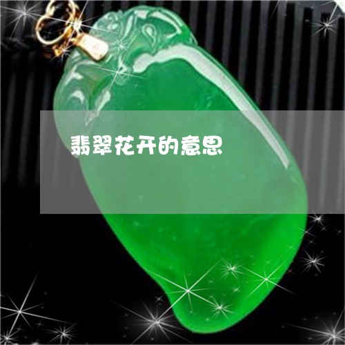 翡翠花开的意思/2023032305036