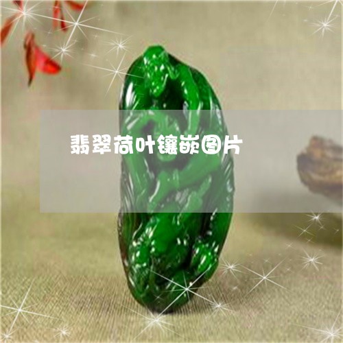 翡翠荷叶镶嵌图片/2023030434816