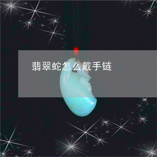 翡翠蛇怎么戴手链/2023061604817