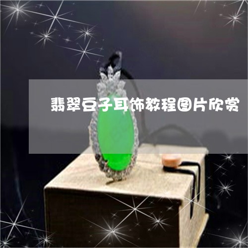 翡翠豆子耳饰教程图片欣赏/2023061967704