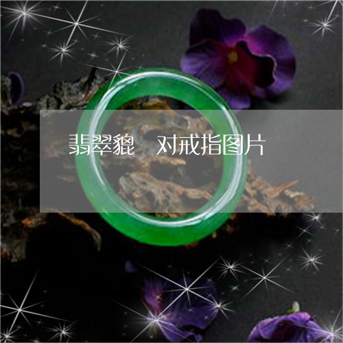 翡翠貔恘对戒指图片/2023061643945