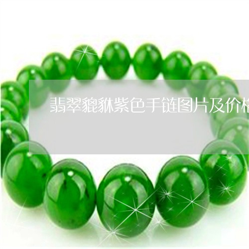 翡翠貔貅紫色手链图片及价格/2023071262593 翡翠貔貅紫色手链图片及价格/2023071262593