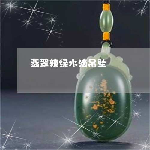 翡翠辣绿水滴吊坠/2023030468260