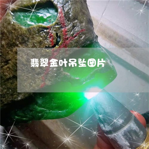 翡翠金叶吊坠图片/2023030338303 翡翠金叶吊坠图片/2023030338303