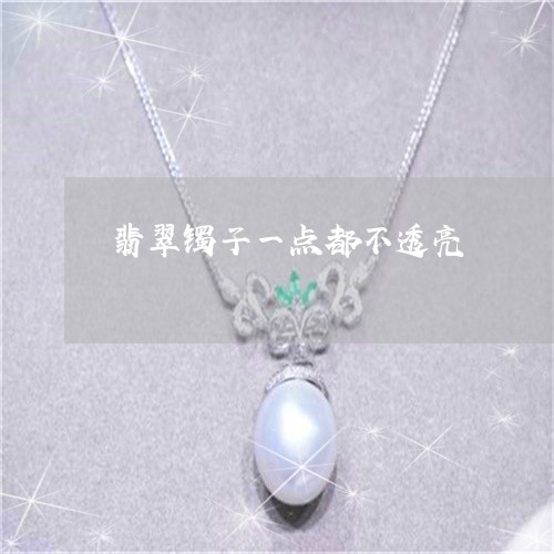 翡翠镯子一点都不透亮/2023060716068