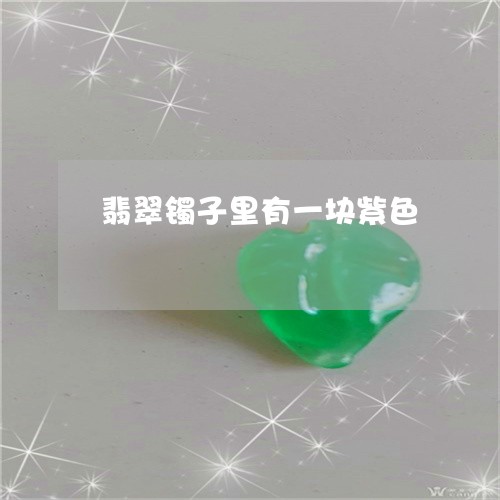 翡翠镯子里有一块紫色/2023060607039