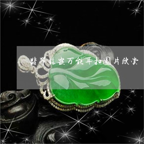 翡翠镶嵌万能耳扣图片欣赏/2023062907128