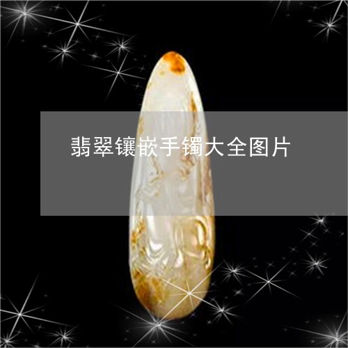 翡翠镶嵌手镯大全图片/2023060619271