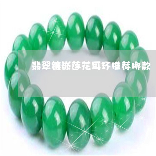翡翠镶嵌莲花耳环推荐哪款/2023061936258 翡翠镶嵌莲花耳环推荐哪款/2023061936258