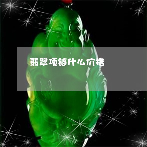 翡翠项链什么价格/2023062120594