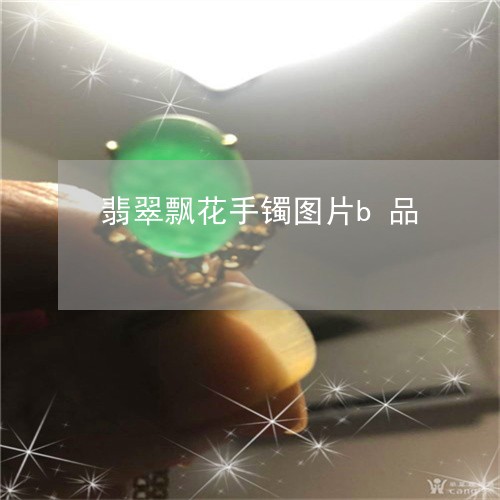 翡翠飘花手镯图片b品/2023060466158