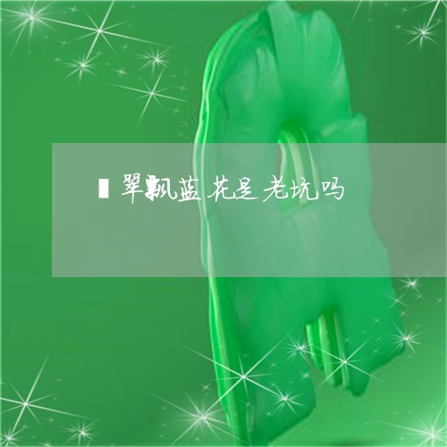 翡翠飘蓝花是老坑吗/2023020640594 翡翠飘蓝花是老坑吗/2023020640594
