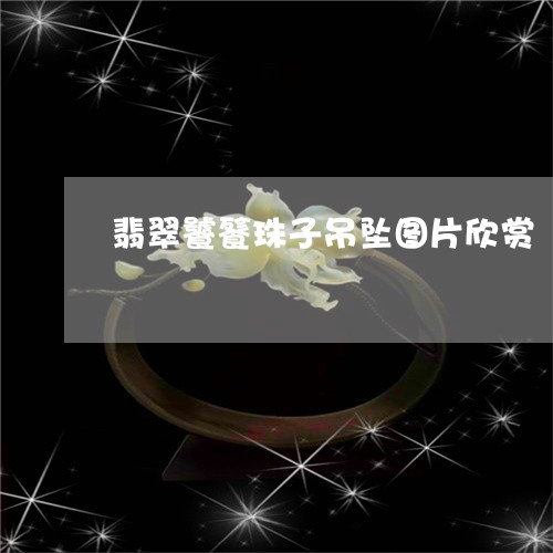 翡翠饕餮珠子吊坠图片欣赏/2023071182604