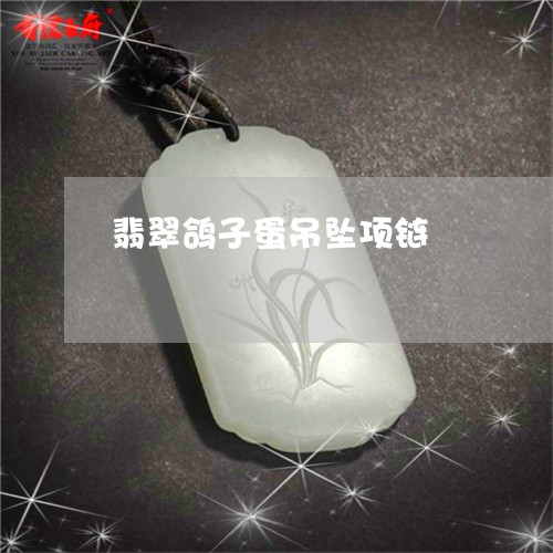 翡翠鸽子蛋吊坠项链/2023020615270