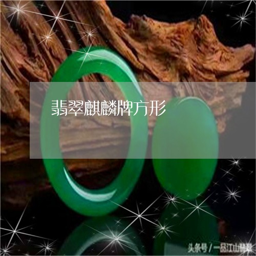 翡翠麒麟牌方形/2023032246382 翡翠麒麟牌方形/2023032246382