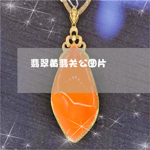 翡翠黄翡关公图片/2023062062869