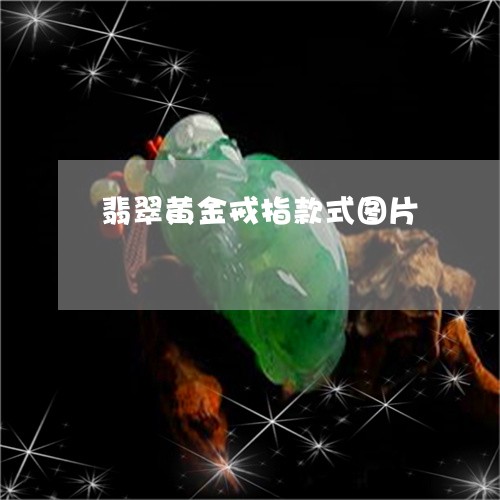 翡翠黄金戒指款式图片/2023060507058