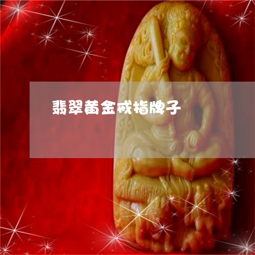 翡翠黄金戒指牌子/2023062014948 翡翠黄金戒指牌子/2023062014948