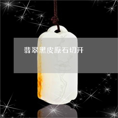 翡翠黑皮原石切开/2023062022606