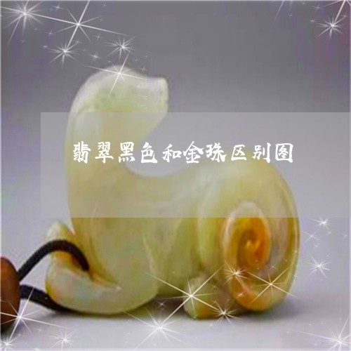 翡翠黑色和金珠区别图/2023060531593