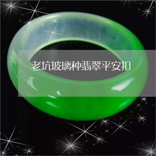 老坑玻璃种翡翠平安扣/2023060572593