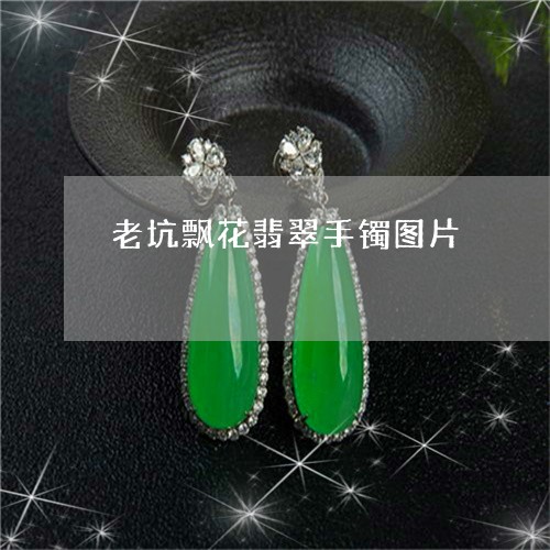 老坑飘花翡翠手镯图片/2023060679613
