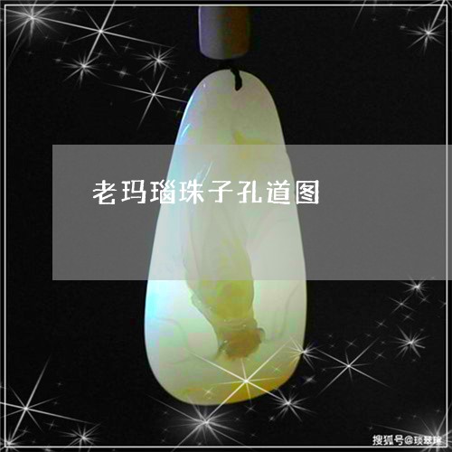 老玛瑙珠子孔道图/2023062041728
