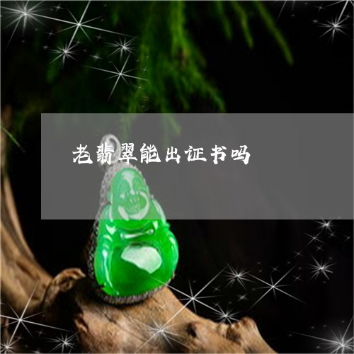 老翡翠能出证书吗/2023030239382 老翡翠能出证书吗/2023030239382