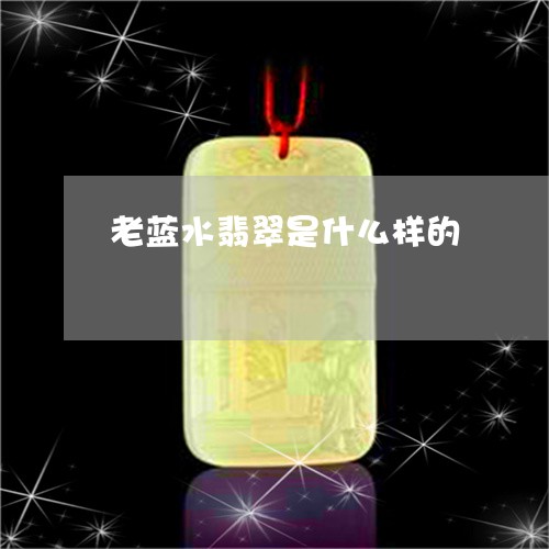 老蓝水翡翠是什么样的/2023060586026