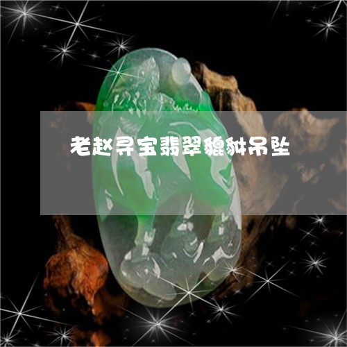 老赵寻宝翡翠貔貅吊坠/2023060531726