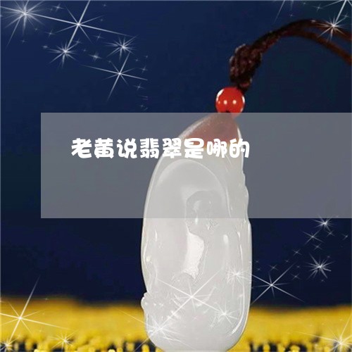 老黄说翡翠是哪的/2023062016470