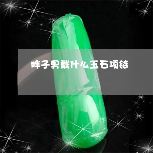 胖子男戴什么玉石项链/2023060685826