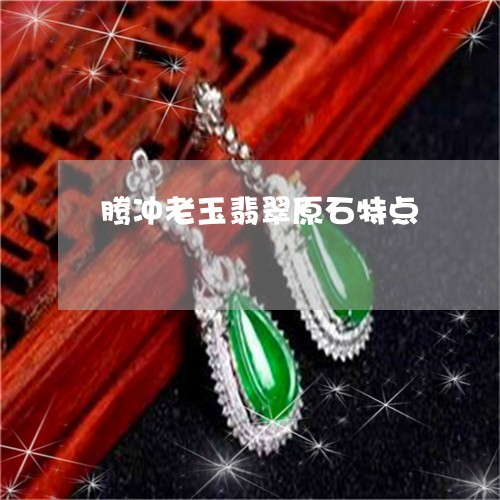 腾冲老玉翡翠原石特点/2023060660584